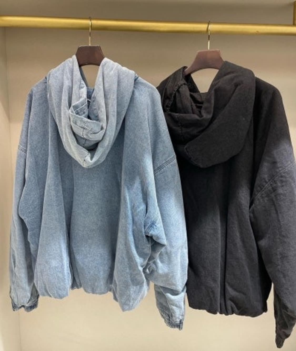 우영미/23fw 데님 패디드 후드/50 상품이미지3