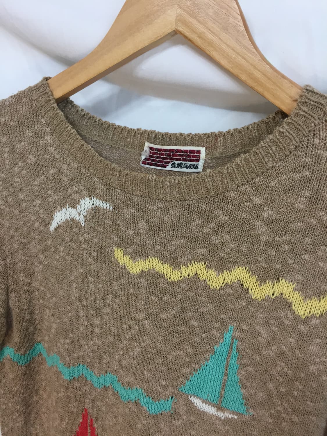 돛단배 반팔 니트 상품이미지3