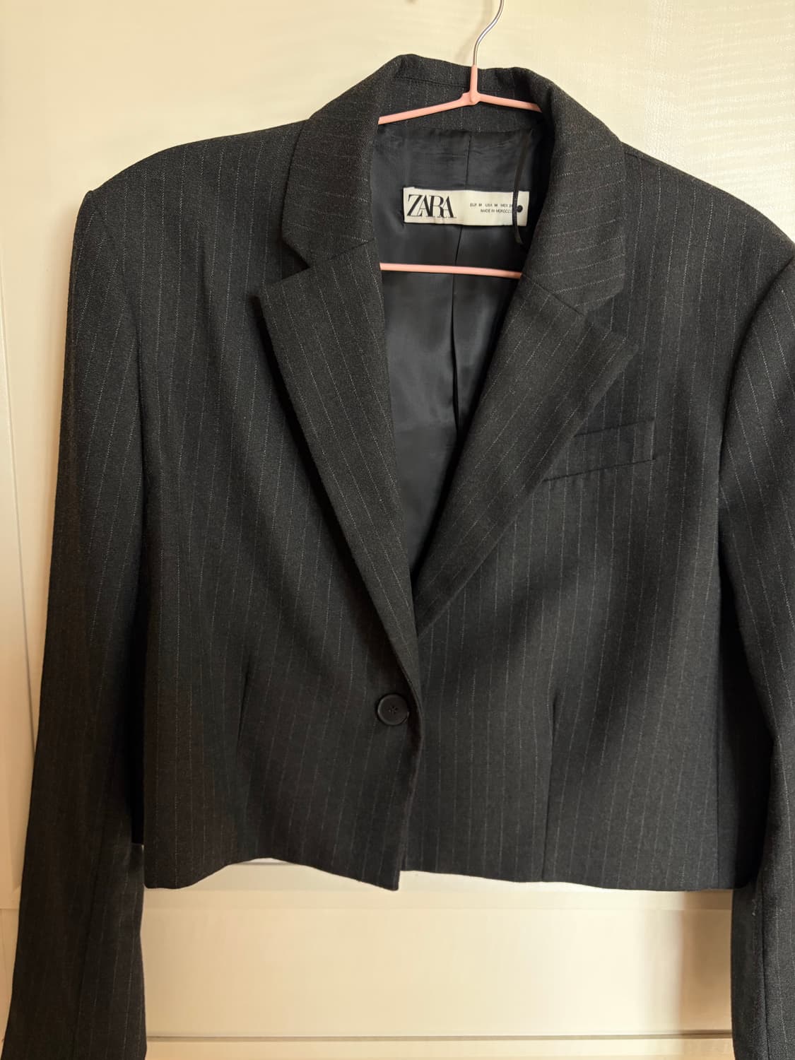 ZARA 자라 핀스트라이프 크롭 블레이저 1255/853 1255853 상품이미지3