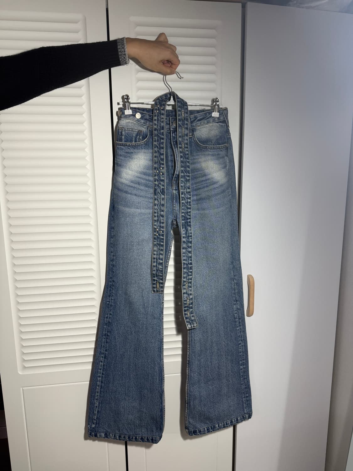 오픈와이 loose bootcut jean(blue) 1size 상품이미지5