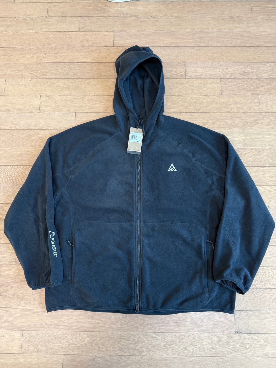 [XXL] 나이키 acg 울프 트리 폴라텍 플리스 후드 집업 블랙 상품이미지1