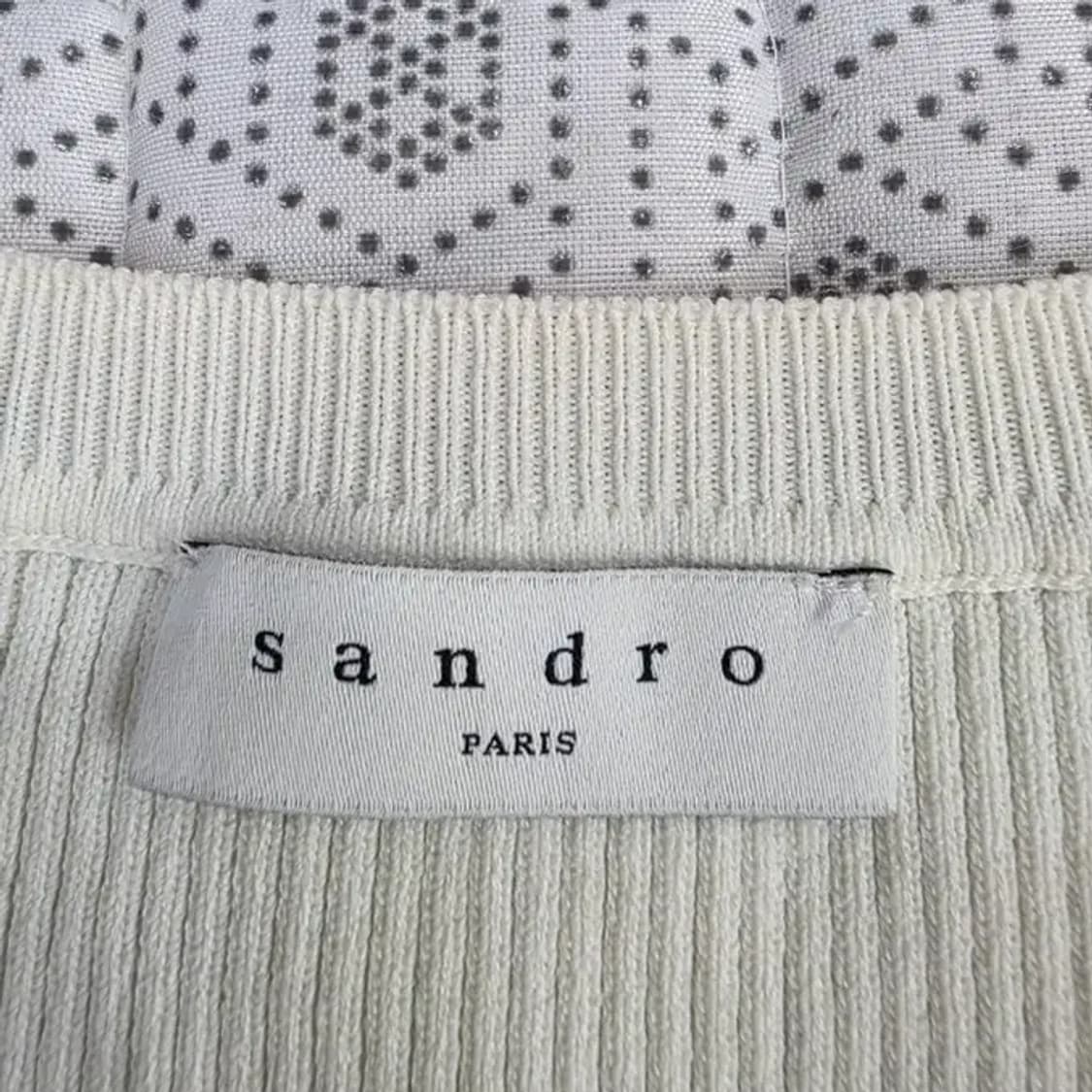 Sandro 산드로 크림 니트 블라우스 ~55 상품이미지3