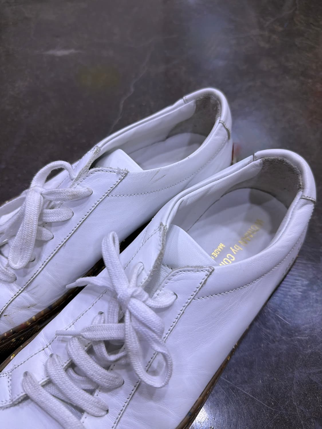 커먼프로젝트 우먼 아킬레스 로우 검 컨페티 솔 화이트 37 상품이미지4