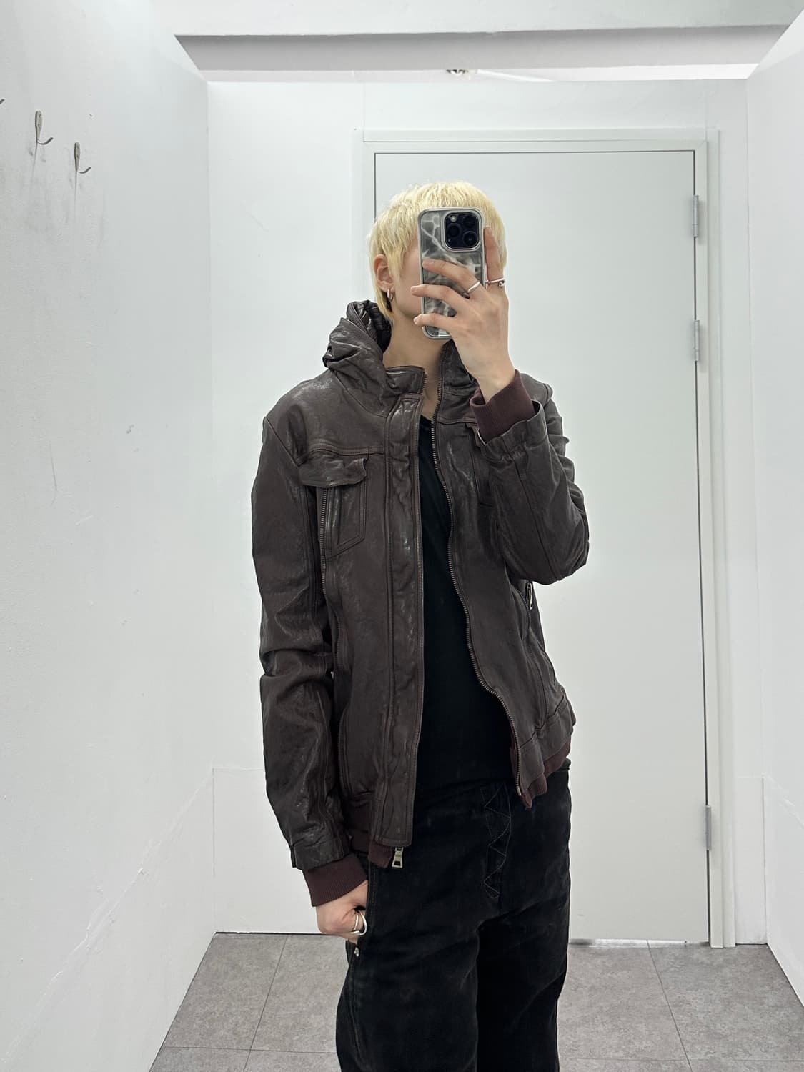 Italy sheepskin tanning gimmic high neck 상품이미지4