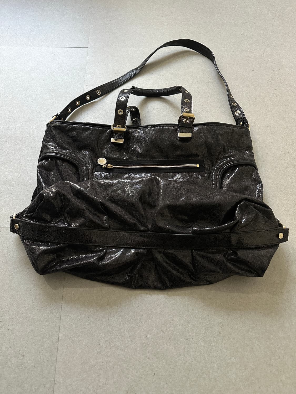 스텔라 매카트니 펄 블랙 빅오버 토트백 상품이미지2