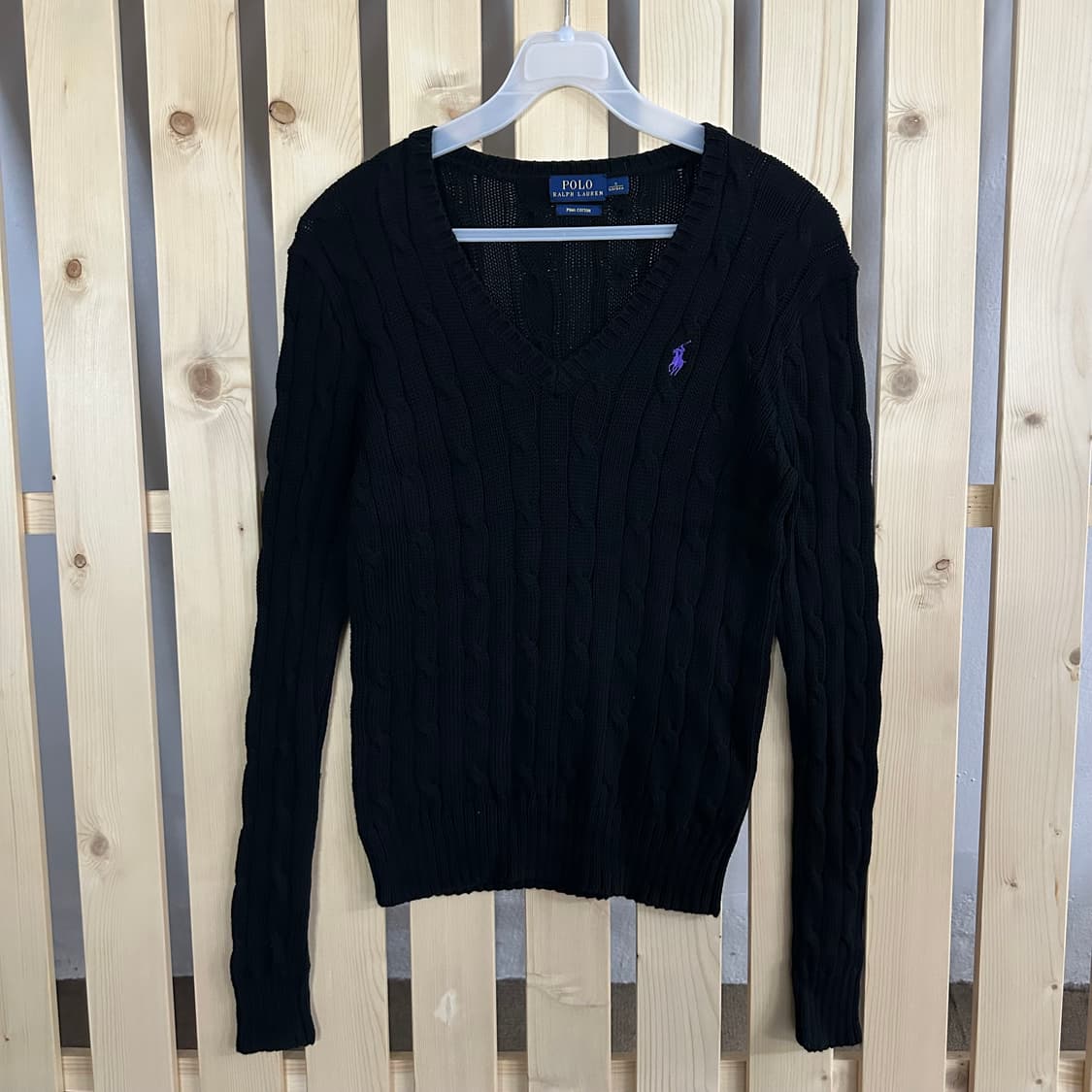 (S) 폴로 랄프로렌 블랙 케이블 니트 스웨터 상품이미지1