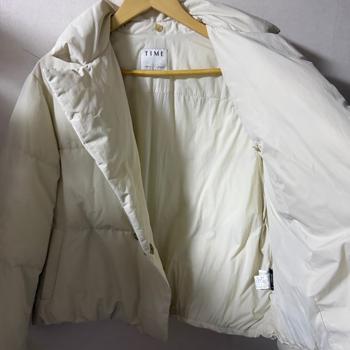 한섬 타임 22/23시즌 윈터 디테쳐블 후드구스다운점퍼 패딩 F 상품이미지4