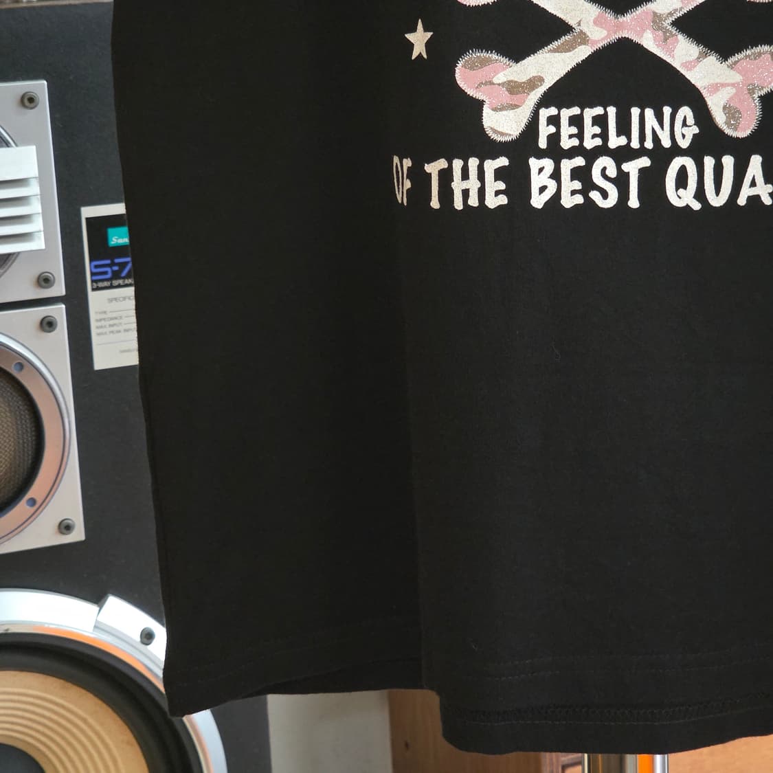 JPN 키치 스컬 프린팅 반팔 상품이미지3