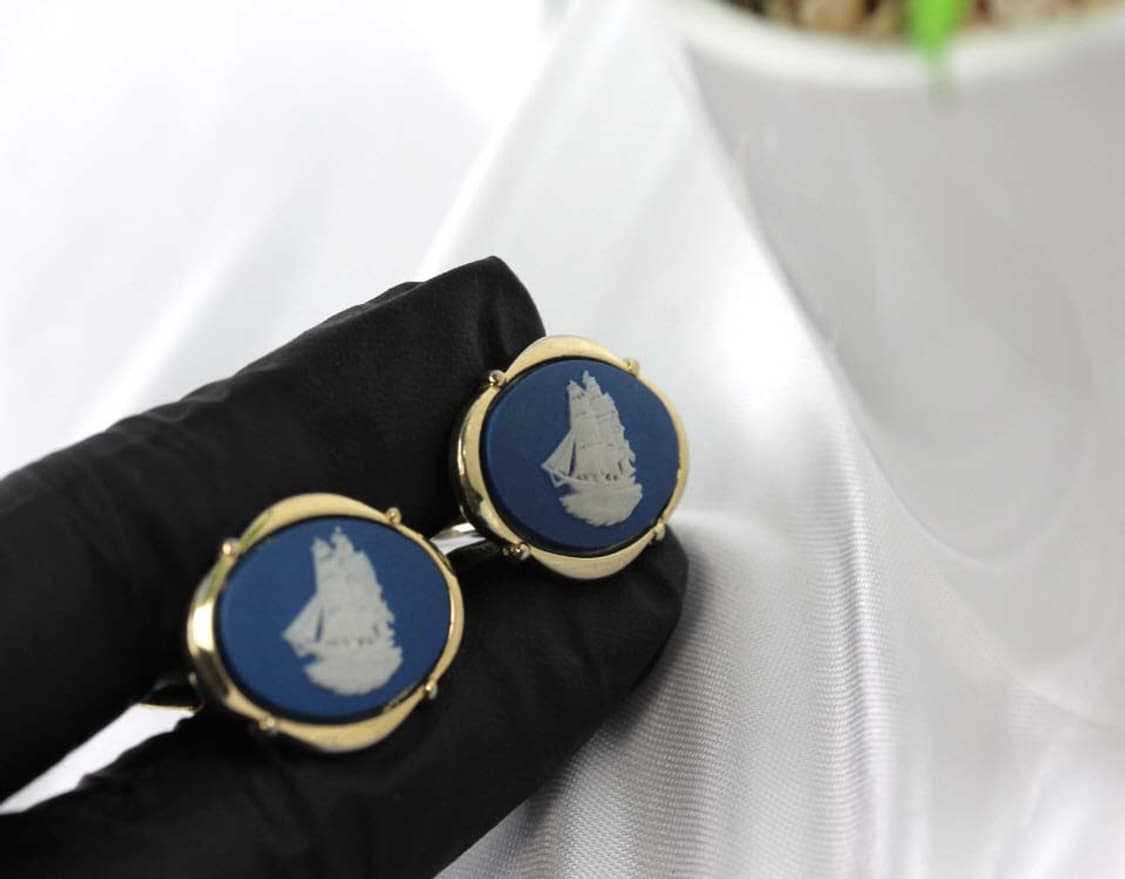 웨지우드 A등급 남자 명품 커프스 제스퍼 상품이미지5