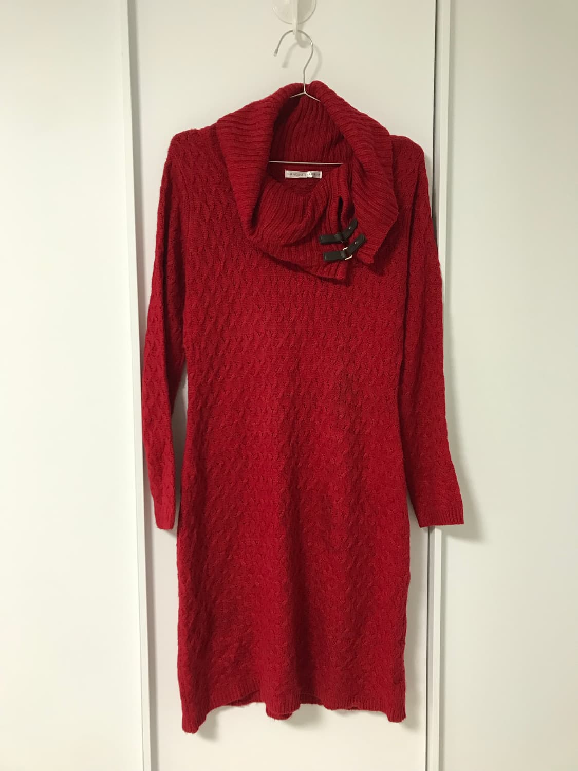 vintage turtle neck knit one-piece 상품이미지5