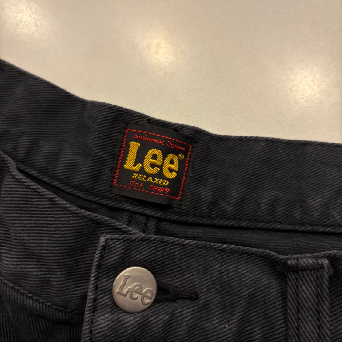 [34] Lee 리 블랙 와이드 데님 팬츠 D857 상품이미지7