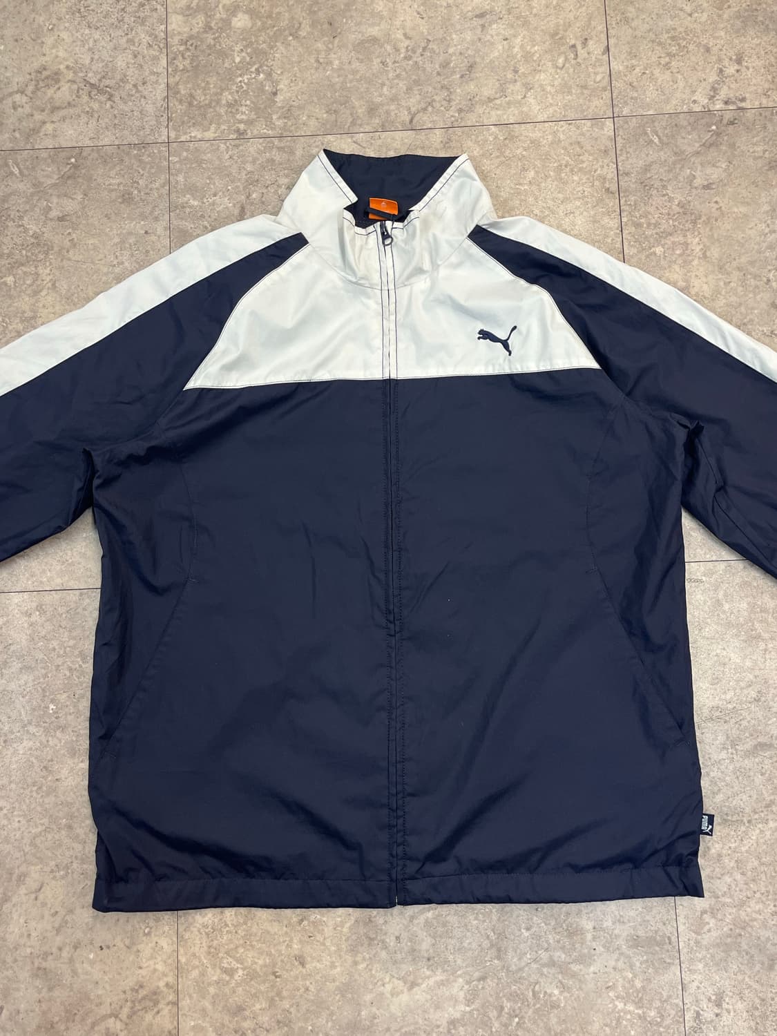 퓨마 배색 바람막이 네이비 L #csz2892 상품이미지4