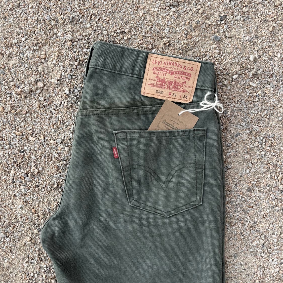 리바이스 532 스트레이트 밀리터리 올리브 데님 (32)   상품이미지3
