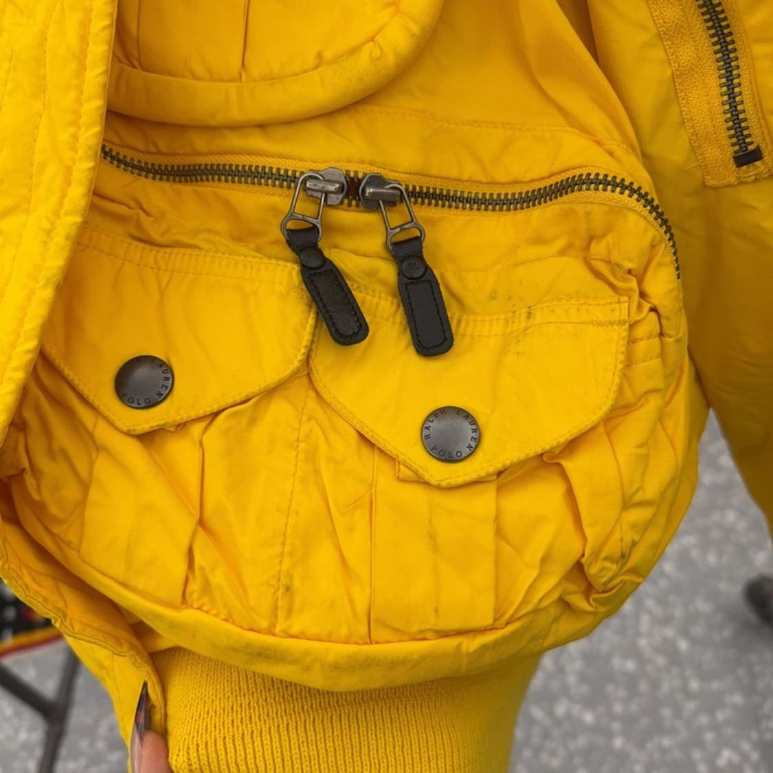 폴로 랄프로렌 빈티지 멀티포켓 워크 다운 패딩 자켓 L C08360 상품이미지7