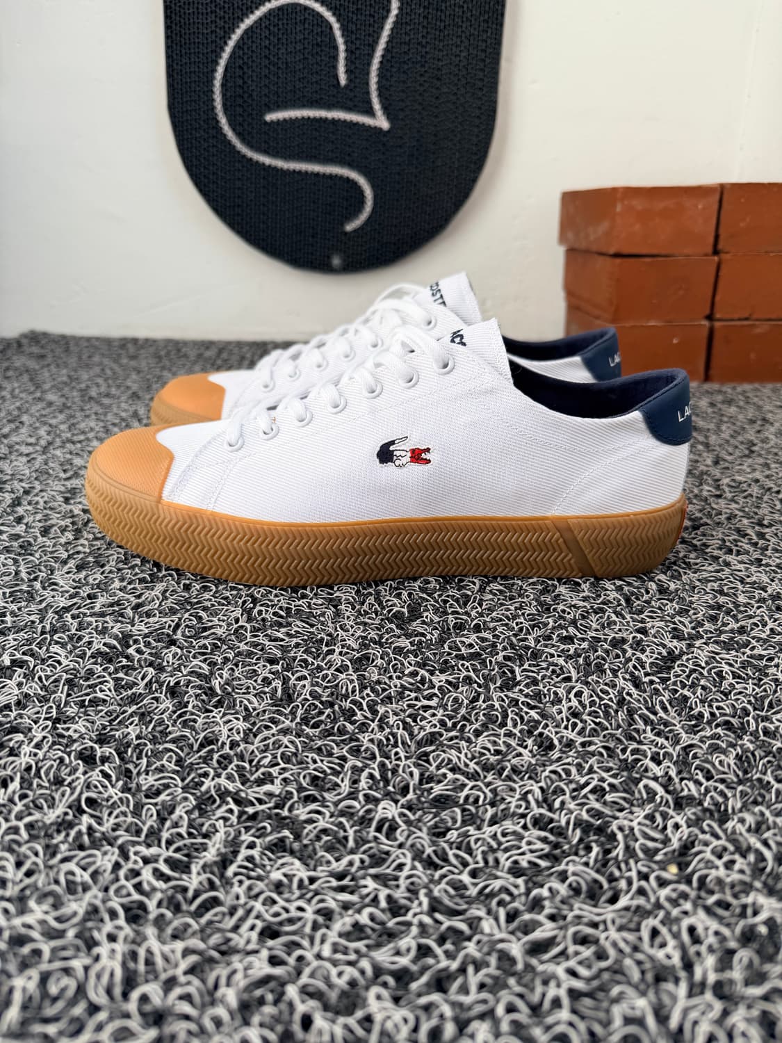 라코스테 흰색 스니커즈 260mm 상품이미지2
