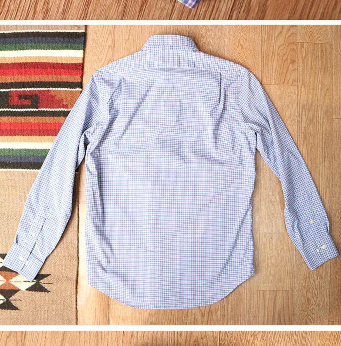 
polo 폴로랄프로렌 코튼100% 와이드카라 체크남방  상품이미지6