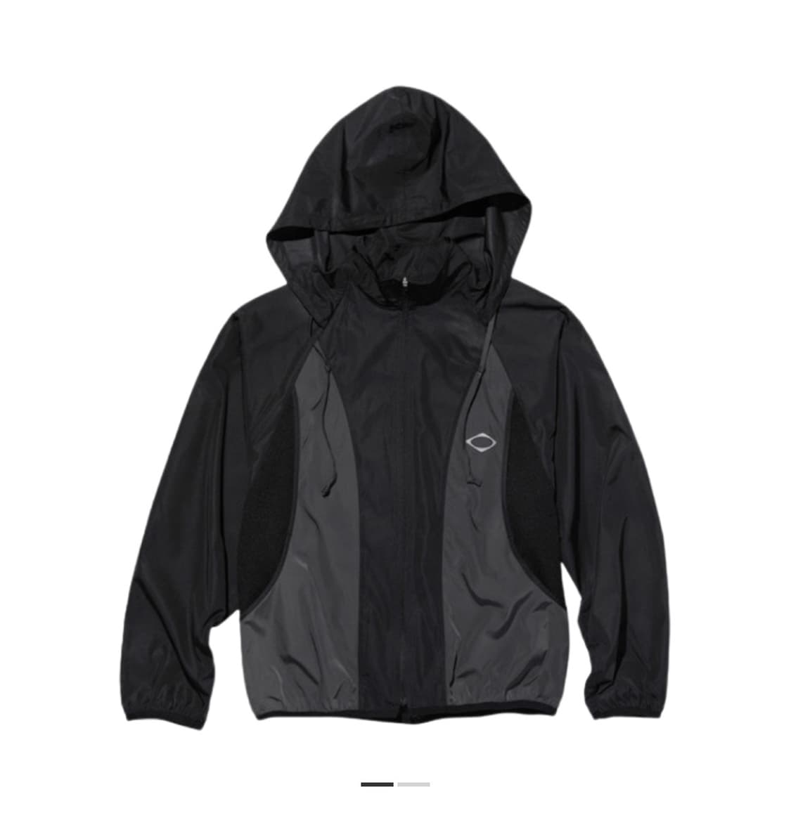 (W) 미스치프 FW 컬러블록 윈드브레이커 블랙 상품이미지1