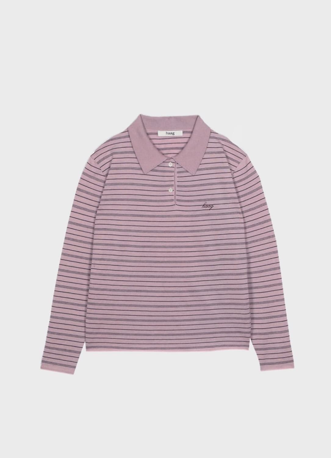 Haag 스트라이프 폴로 니트 상품이미지2