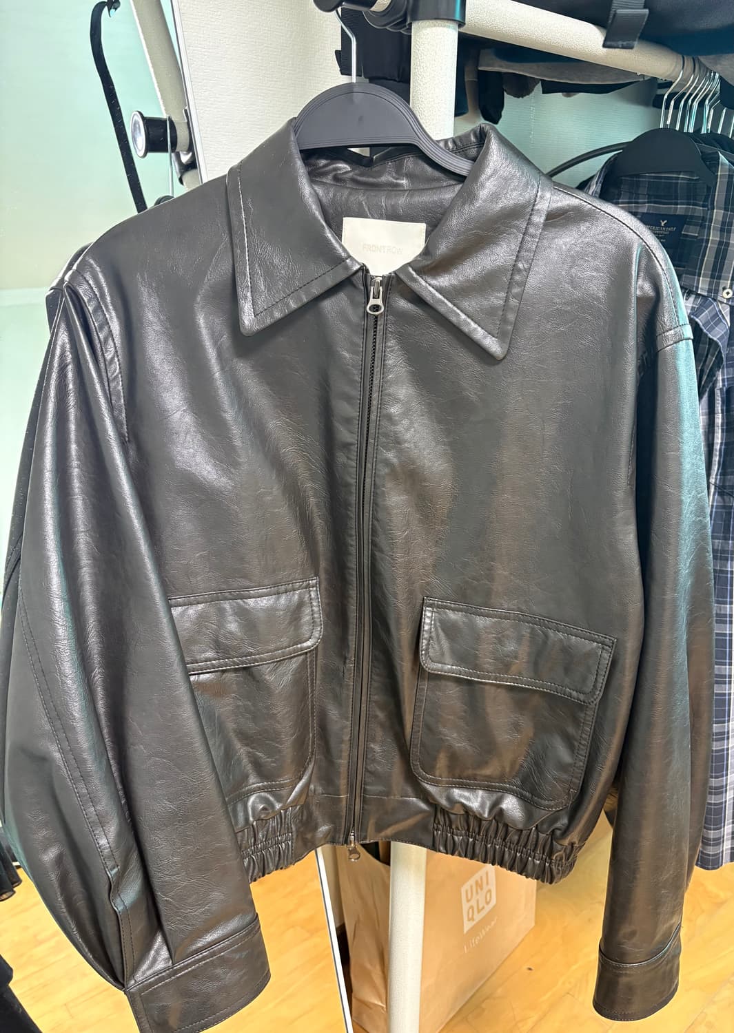 페이크레더자켓 상품이미지1