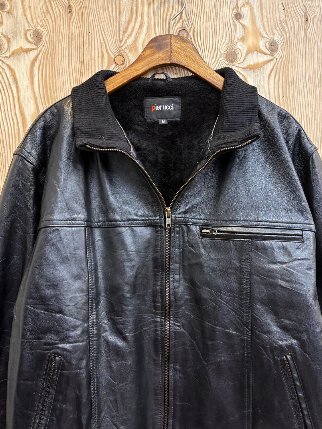 피에루치 Pierucci 램스킨 봄버 자켓 상품이미지2