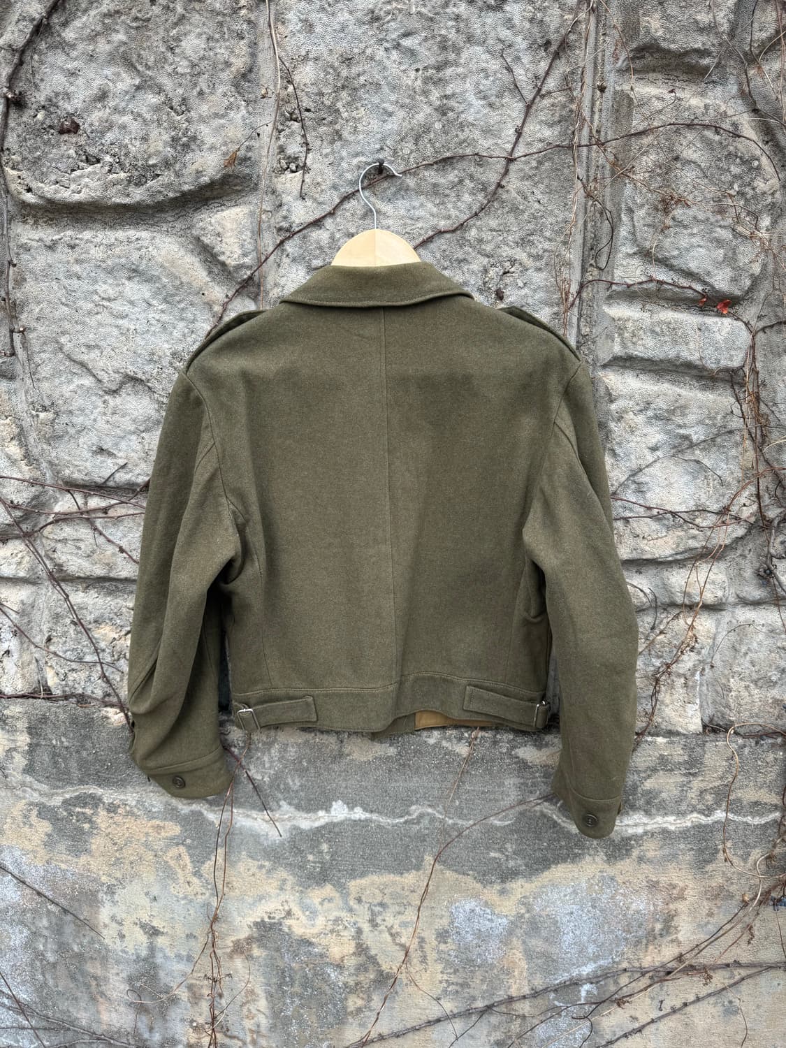 70s 이탈리아군 오리지널 배틀 드레스 아이크 울 자켓 상품이미지2