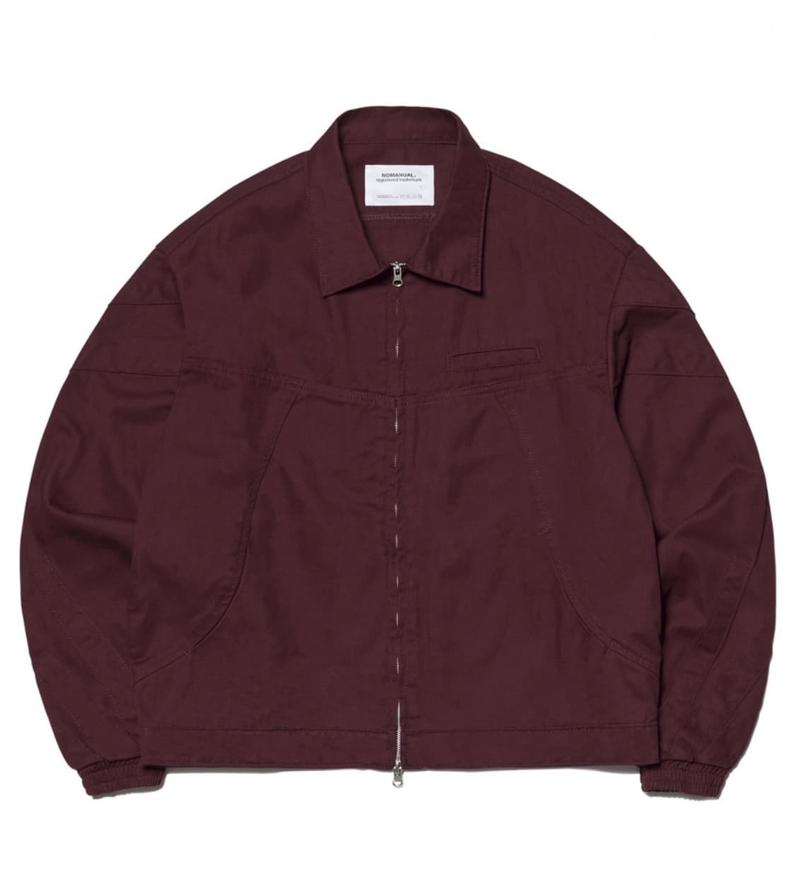 노매뉴얼 버건디 자켓 M 상품이미지2