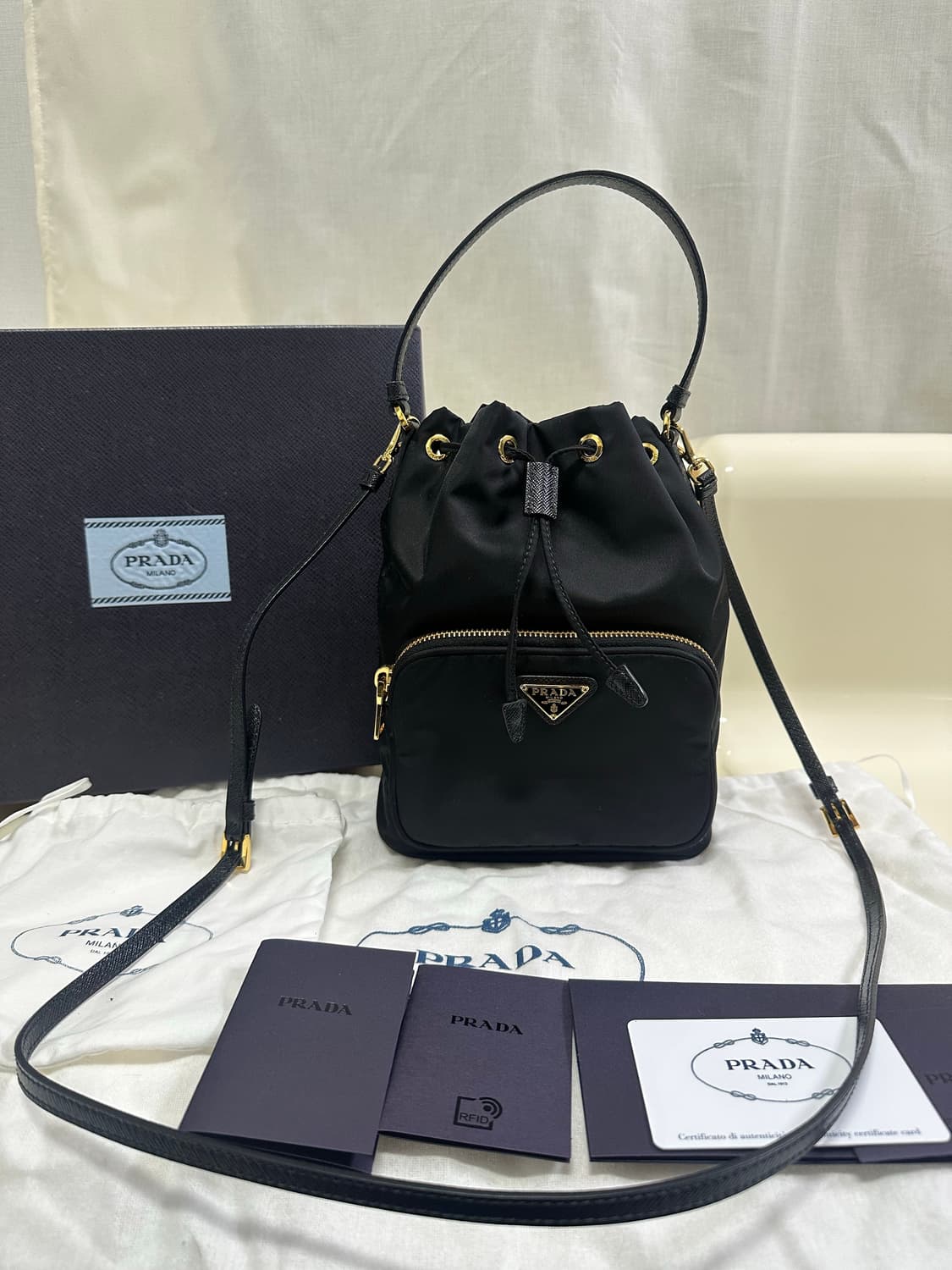 [A+ 정품] 프라다 듀엣 버킷백 풀구성 상품이미지8