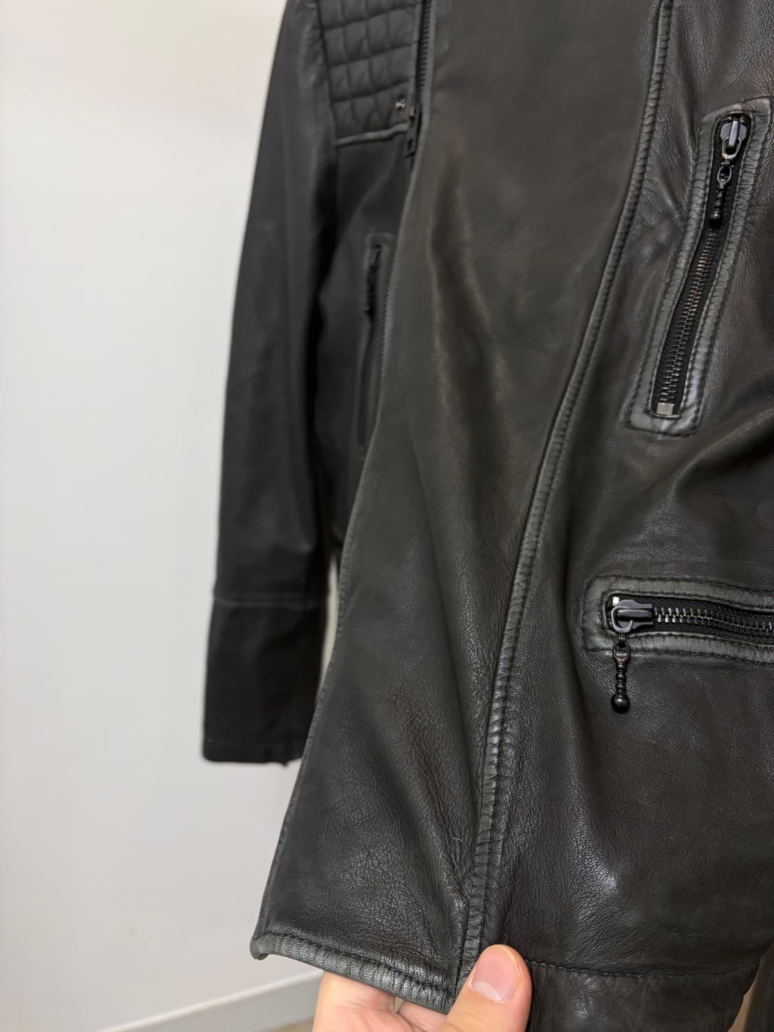 (L) Allsaints 올세인츠 바이커 라이더 가죽자켓 상품이미지7