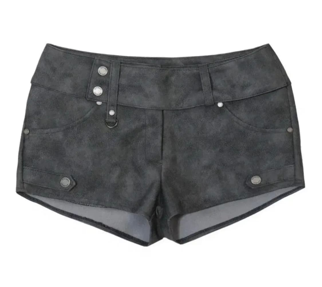 보헤미안 서울 모터사이클 레더 숏츠 쇼룸 !!한정판!! 그레이 상품이미지1