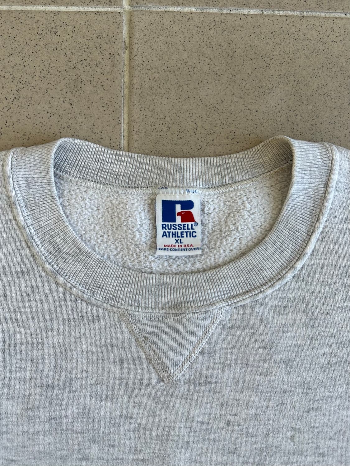 90s 빈티지 러셀 스웻셔츠 밝은그레이 XL USA 상품이미지6