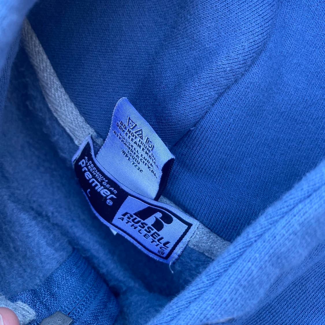 90~00s 프리미어 러셀 애슬레틱 후드집업 네이비 상품이미지3