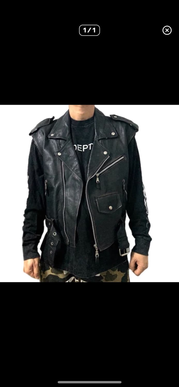 펑첸 가죽조끼 슈프림 상품이미지2