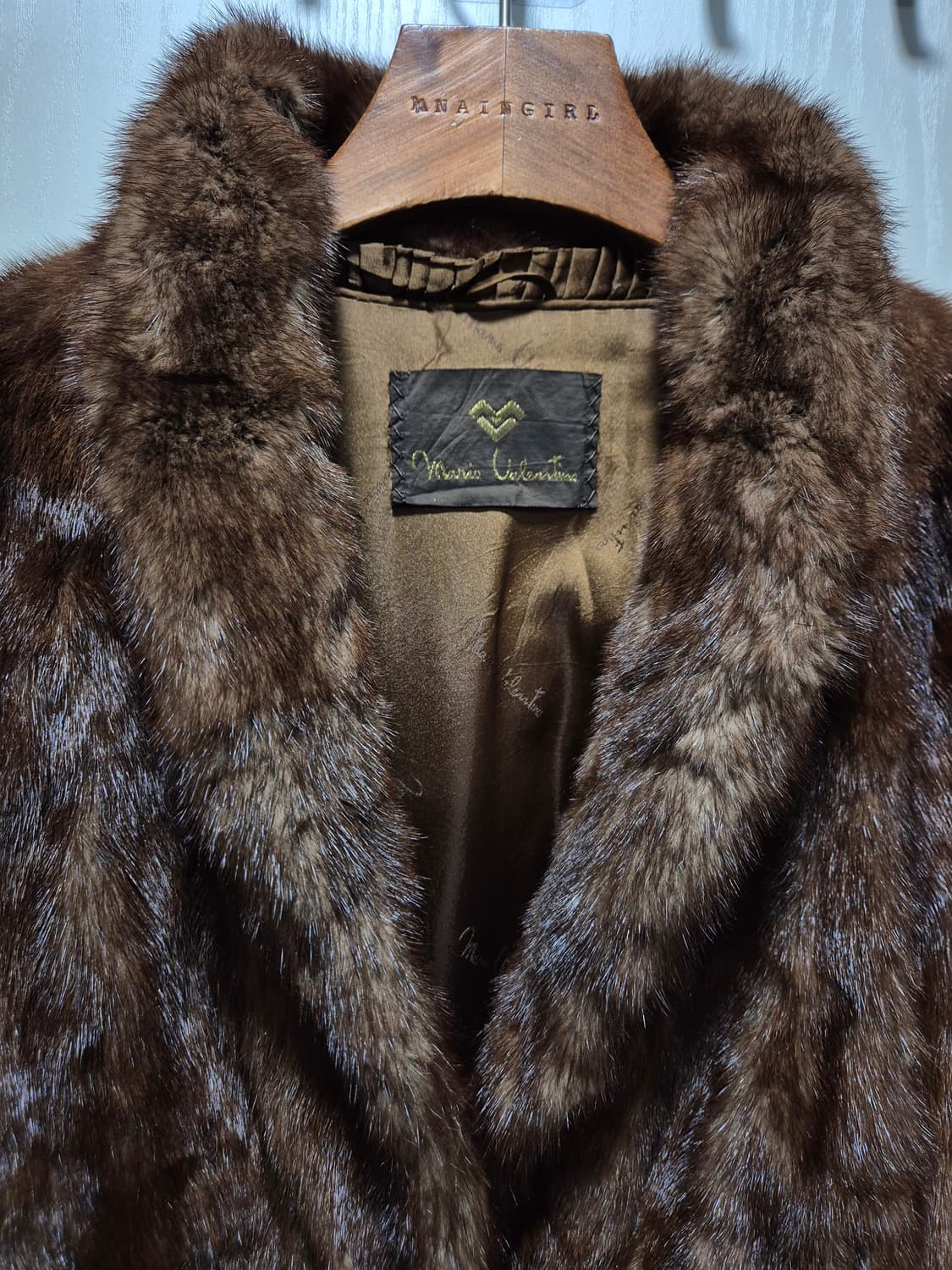(세일)빈티지 브라운 밍크 퍼 코트 상품이미지6