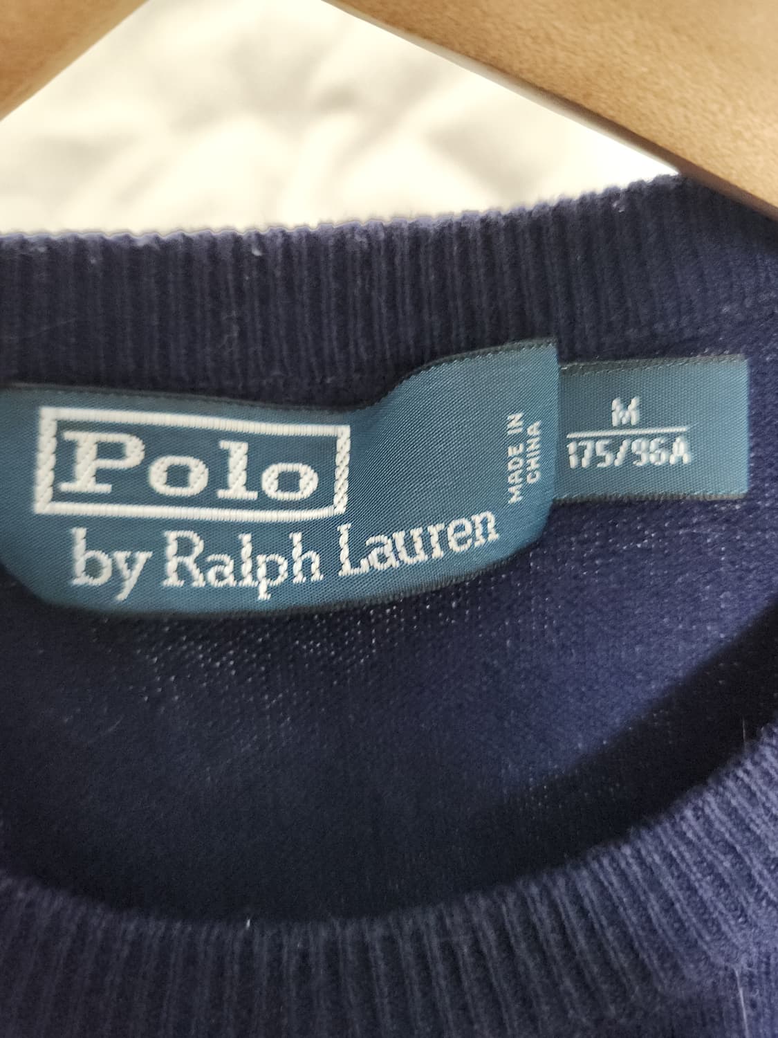 폴로 메리노울 네이비 니트 상품이미지3