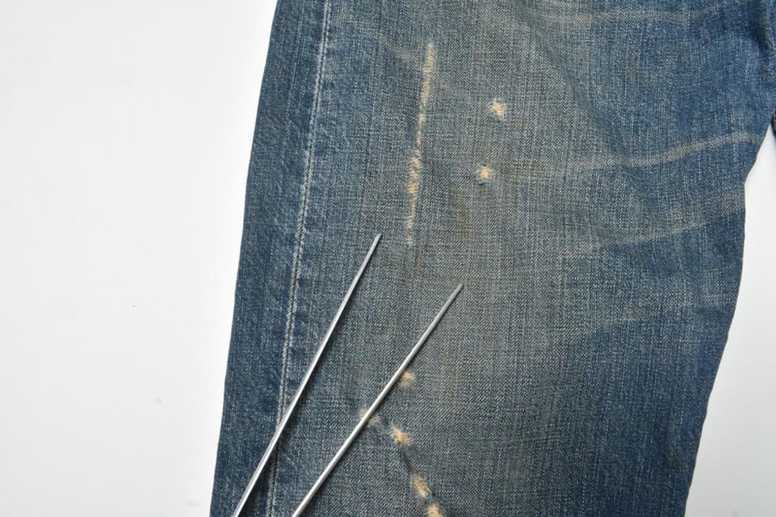 리바이스 501 패치워크 청바지 데님팬츠 32 N1162 상품이미지3