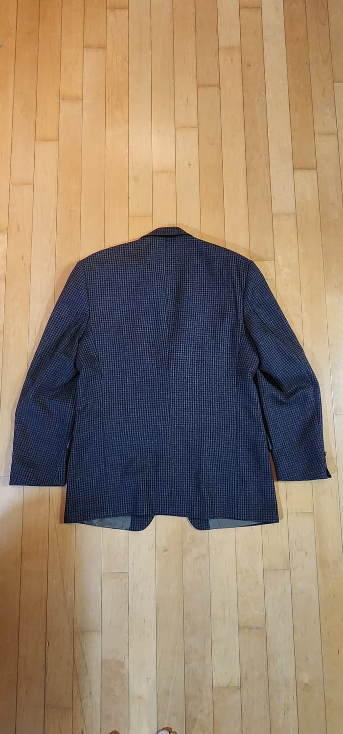브라운 체크 모직자켓  2XL 상품이미지5