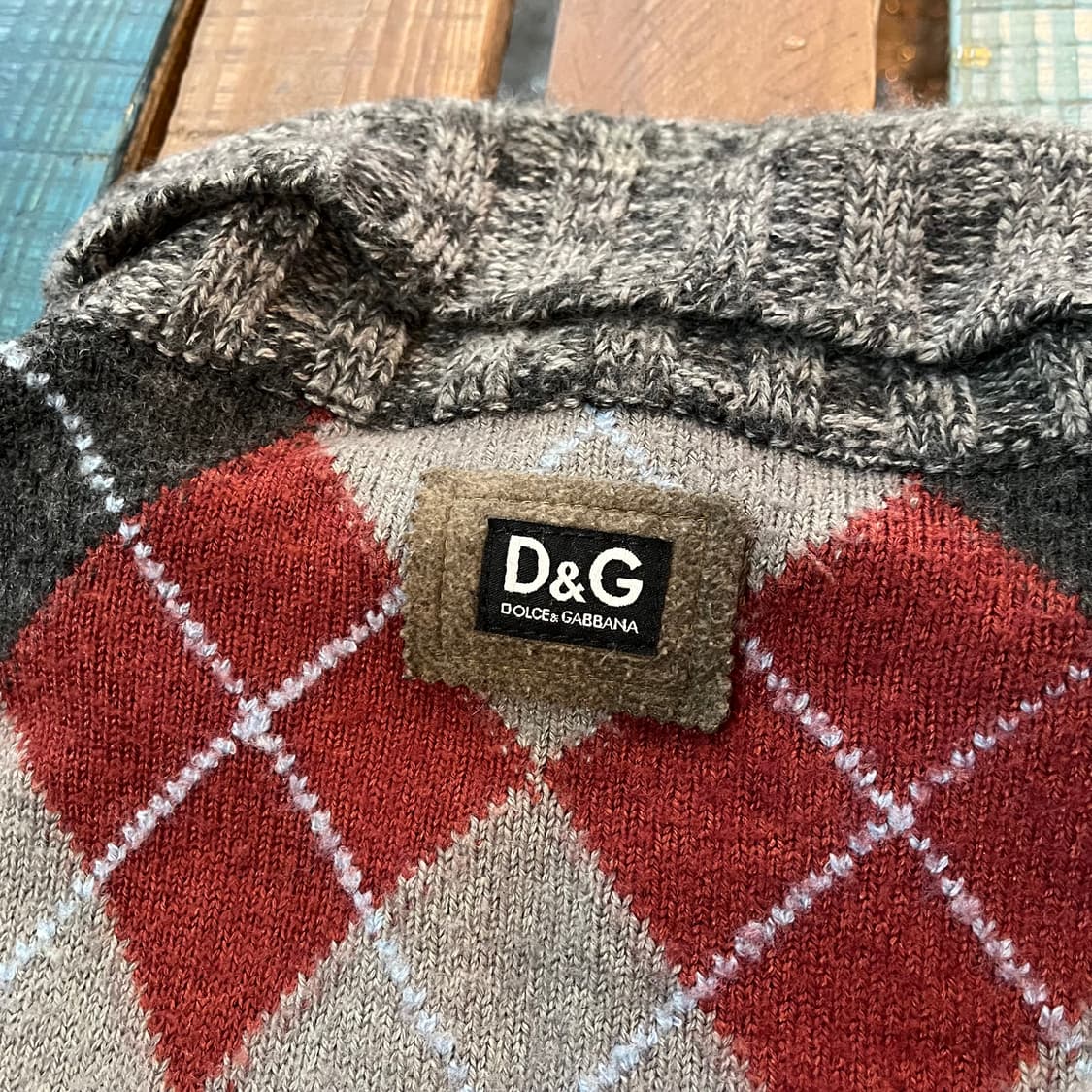 D&G 돌체앤가바나 아가일 청키 터틀넥 상품이미지8