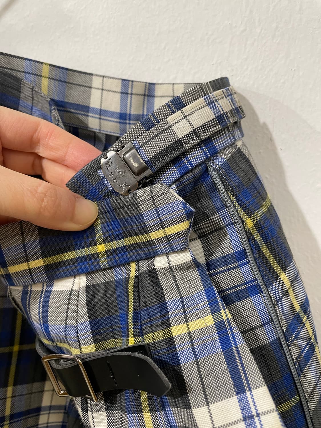 프레피 체크 버클 스커트 상품이미지7