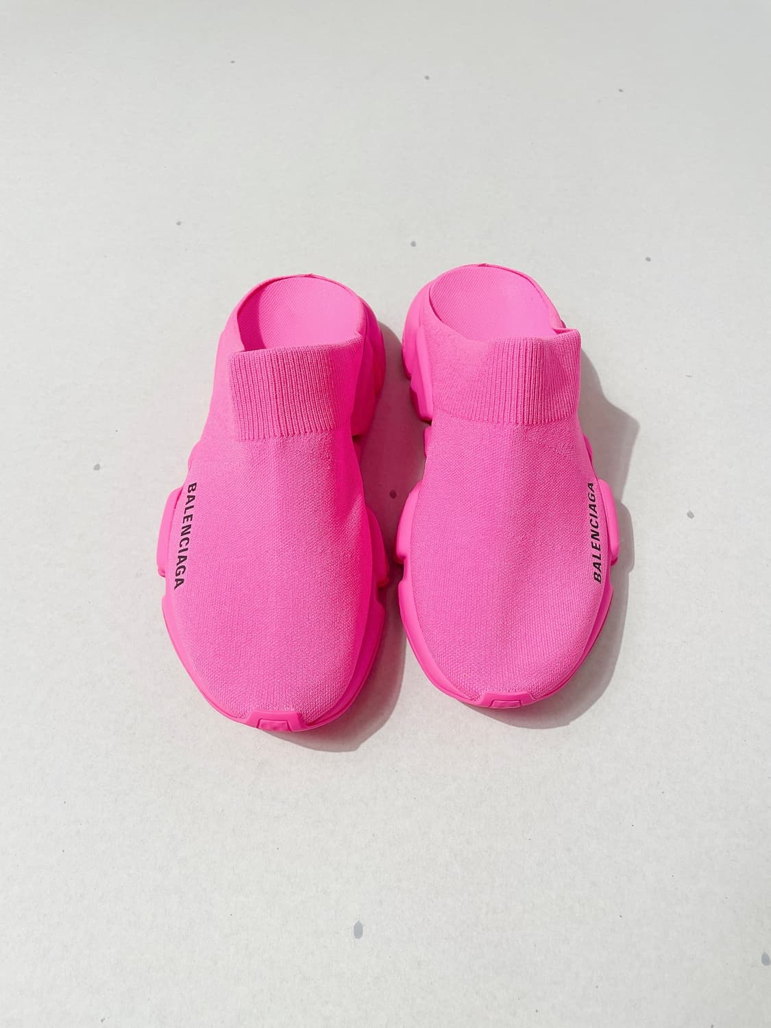 (정품/새상품) 발렌시아가 여성 핑크 스피드 뮬 상품이미지4