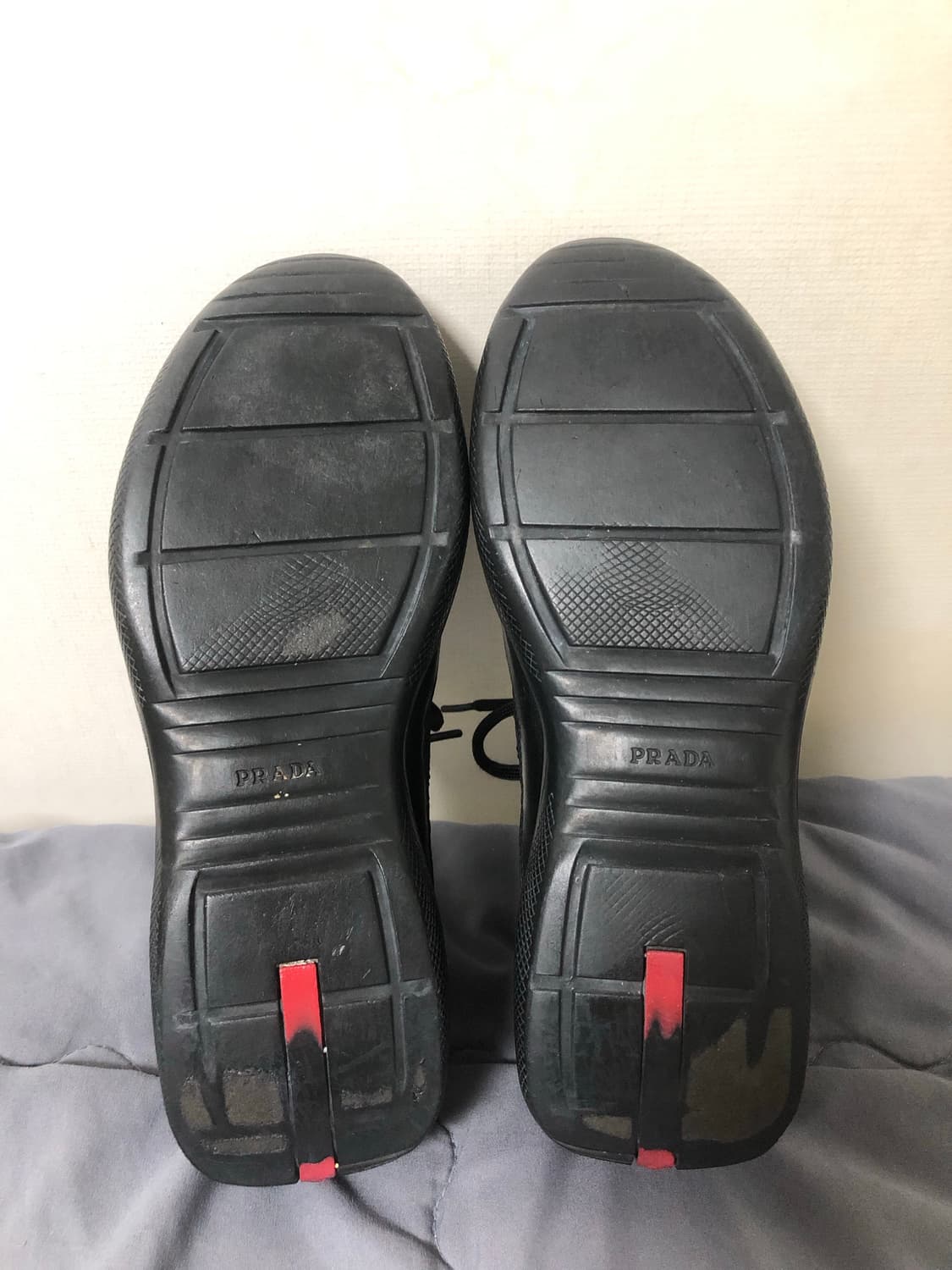 프라다 스포츠 아메리카컵 트리플 블랙 레더 7 상품이미지5