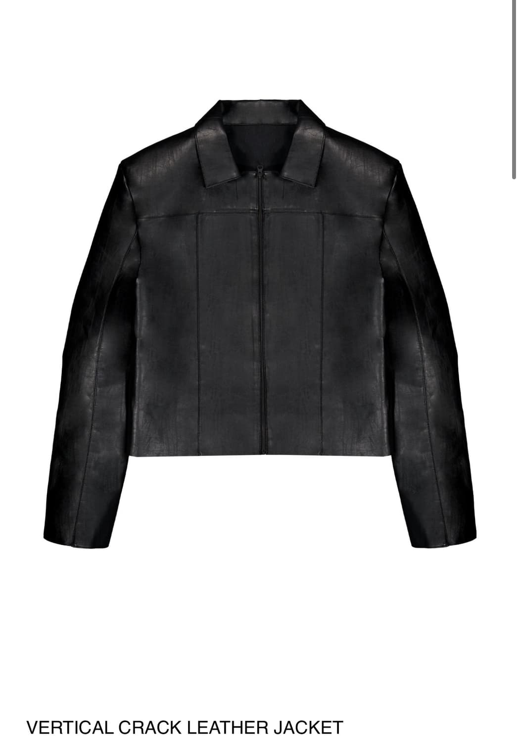 yyyy VERTICAL CRACK LEATHER JACKET 가죽 자케 상품이미지1