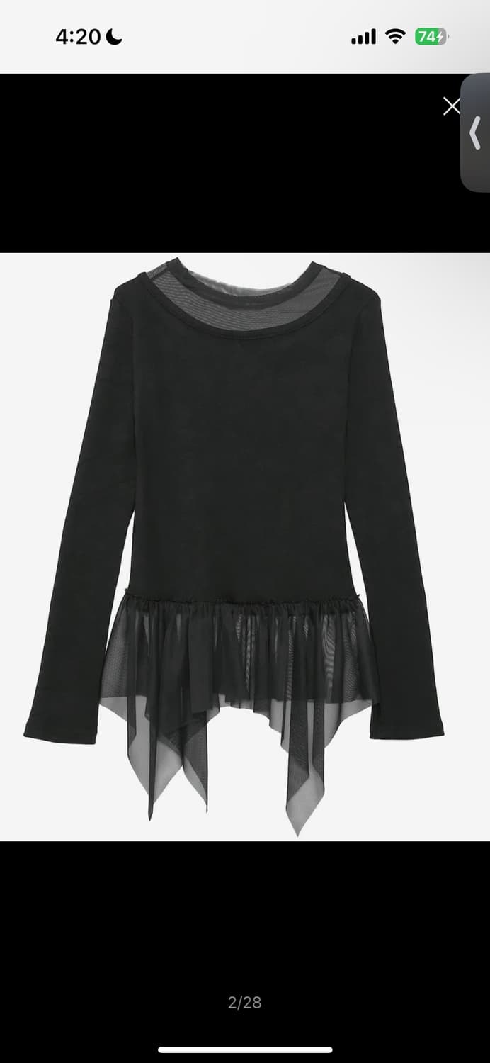 Layered Lace Frill Long Sleeve (FL-137_B 상품이미지2