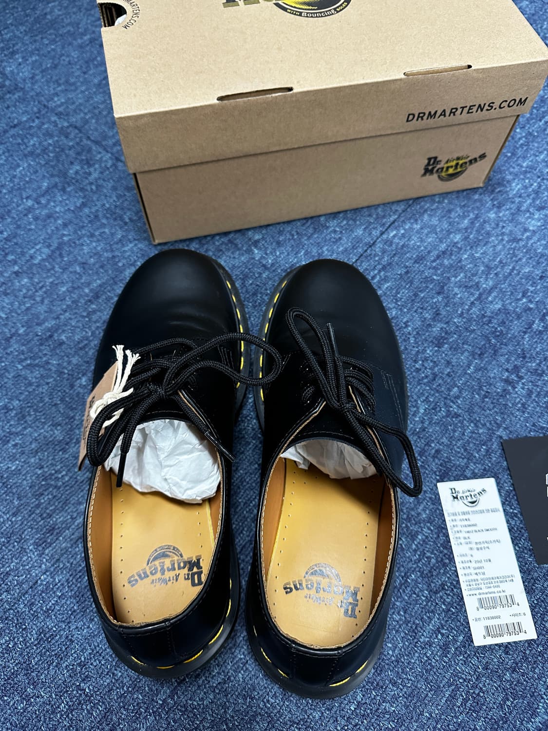 닥터마틴 1461 스무스 블랙 uk6 상품이미지2