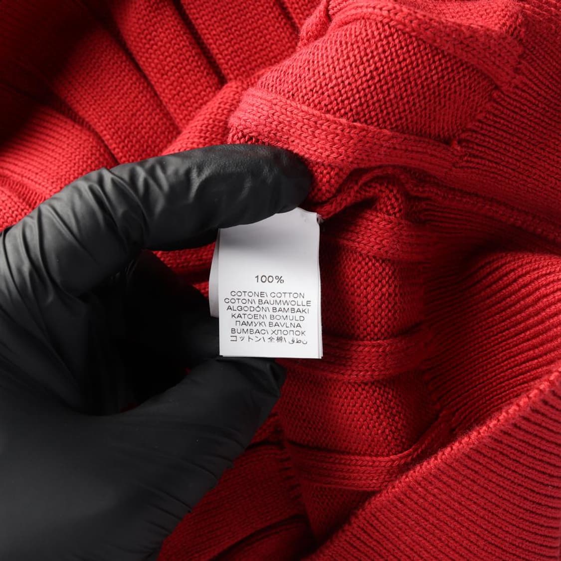 (새상품)[M]브루넬로 쿠치넬리 레드 브이넥 니트 스웨터
 상품이미지6