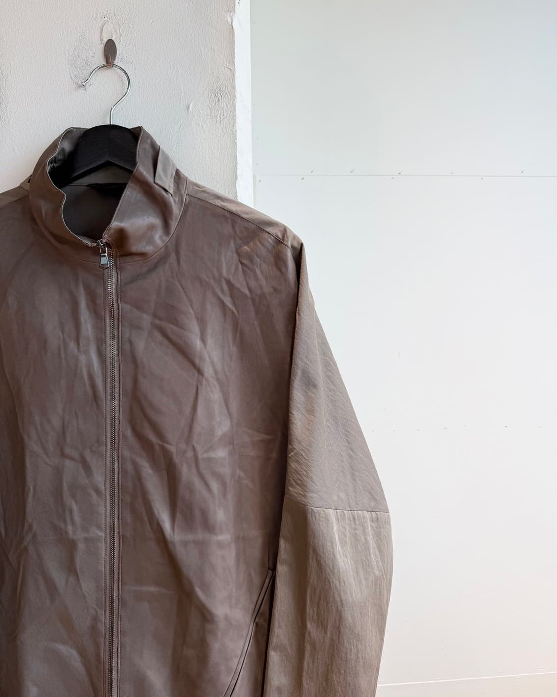 요지 야마모토 브라운 폴라마인드 나일론 자켓  상품이미지5