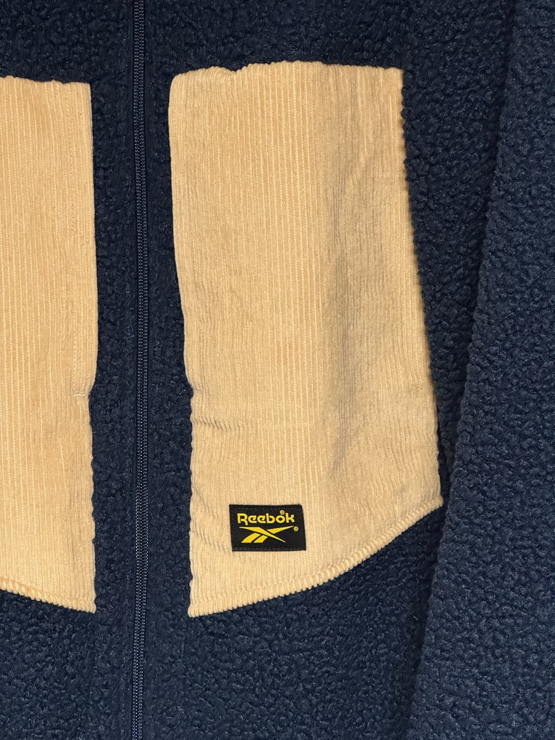 (신품급) 리복 플리스 자켓 네이비 100-105 상품이미지2