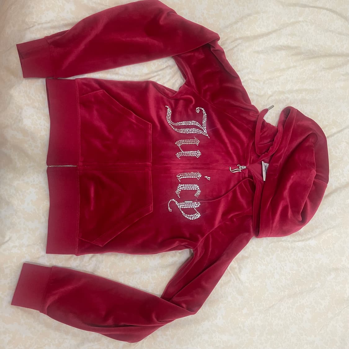 쥬시꾸뛰르 벨루어 후디세트 상의xs 하의s 상품이미지2