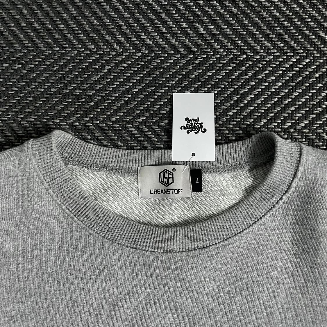 어반스터프 빅로고 그레이 박시핏 맨투맨o 3396 상품이미지5