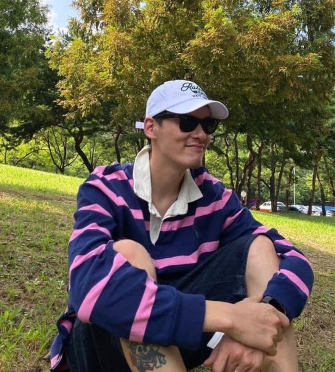 폴로 럭비티 핑크네이비 스트라이프 상품이미지1