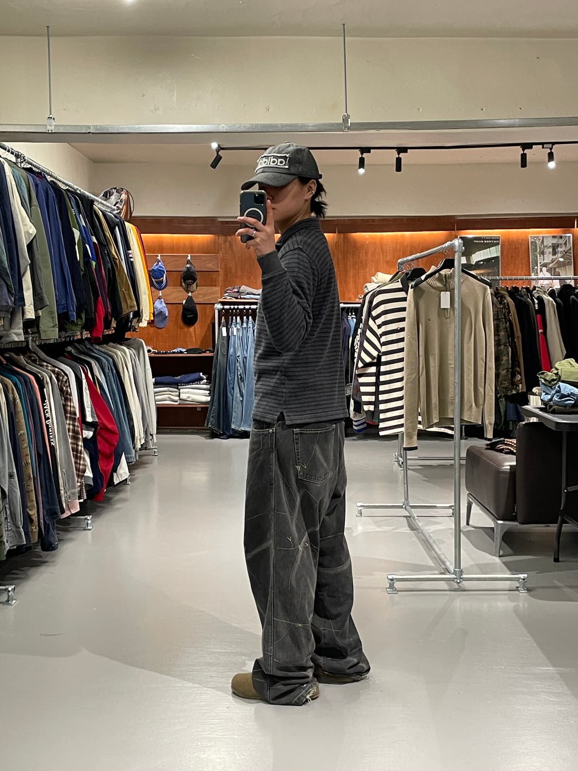 맥그리거 스트라이프 반집업 티셔츠 상품이미지5